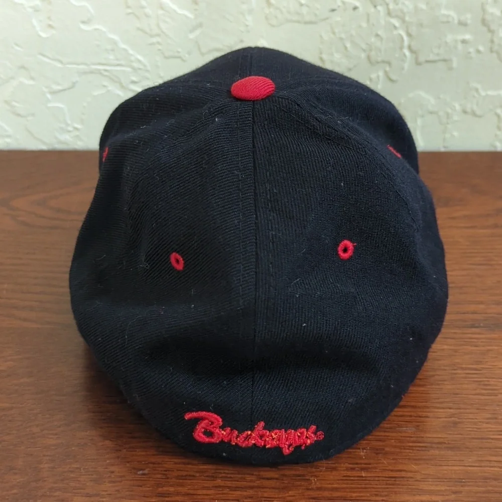 Authentic Zephyr The Z Hat Black Ohio State Red Block O Buckeyes Youth 7 1/8